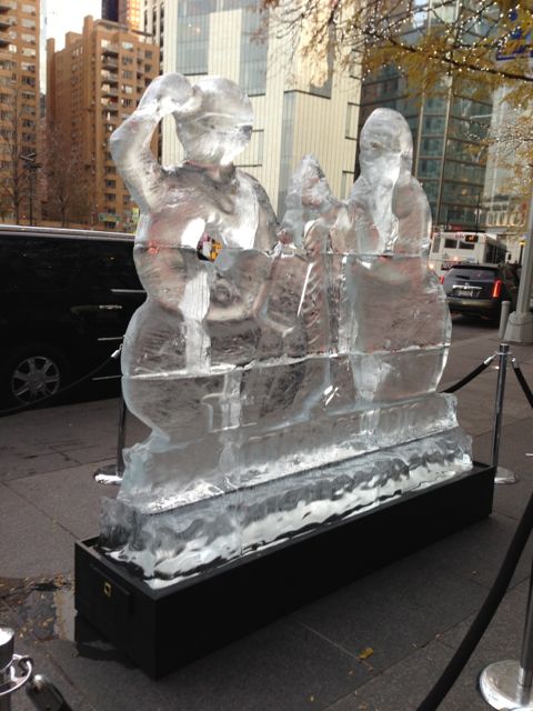 Ice sculpture at Time Warner Center